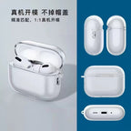 Transparent AirPods Case with Metal Hook