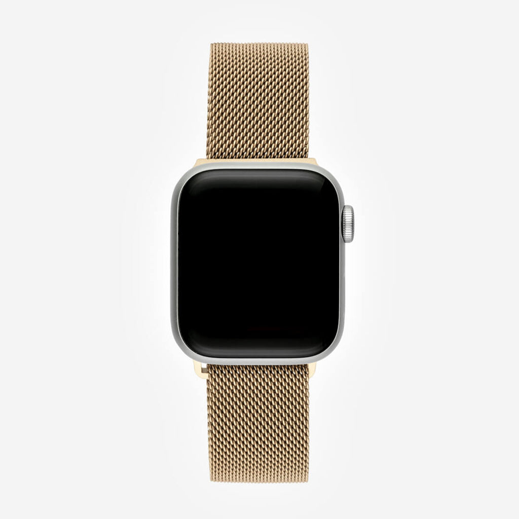 Milanese Loop Apple Watch Band - Vintage Gold
