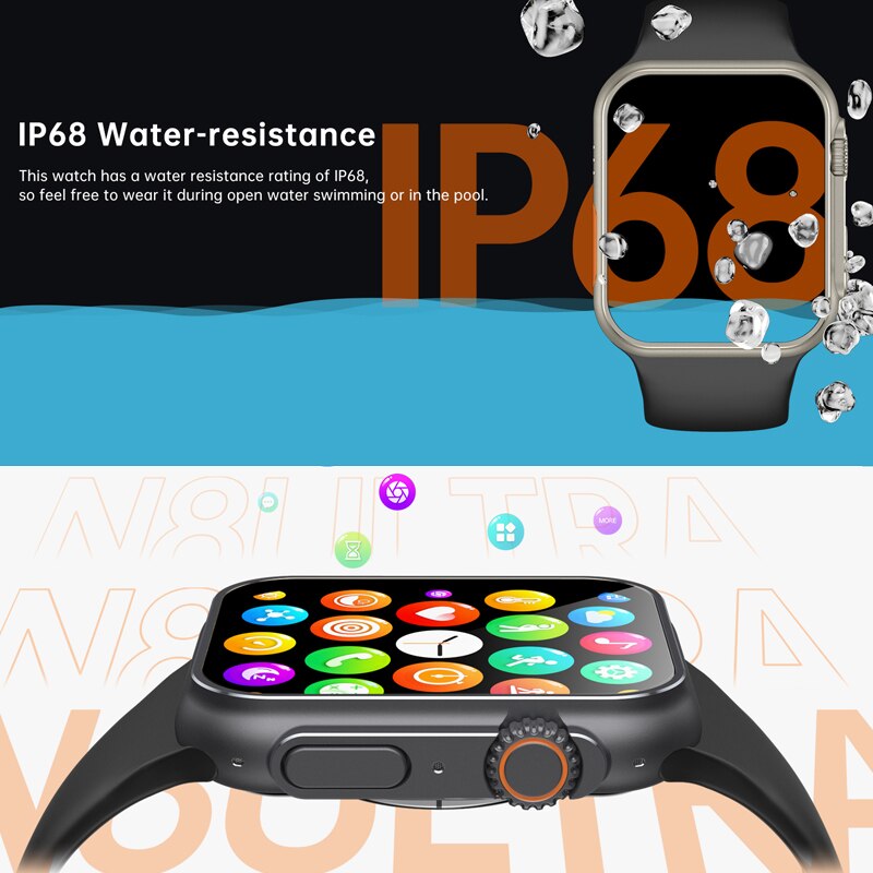 NEW Ultra Watch Men Smart Watch Series 8 NFC Door Access Smartwatch For Android Apple Phone Watch Bands