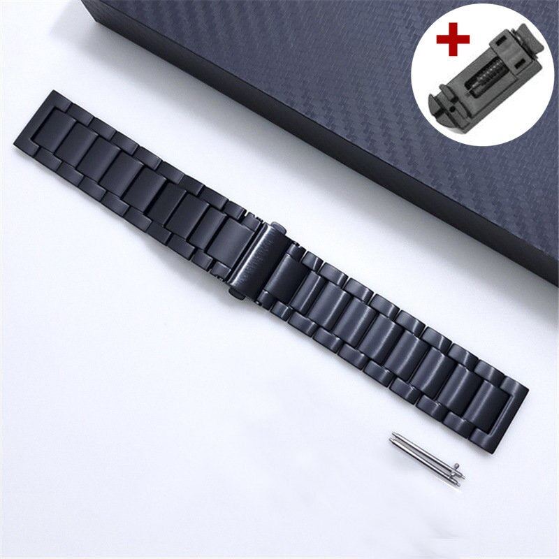 Silver Titanium Watch Band